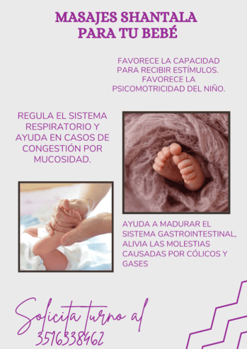 Masajes Shantala para bebés / Estética Aqua Azul consultorio Spa