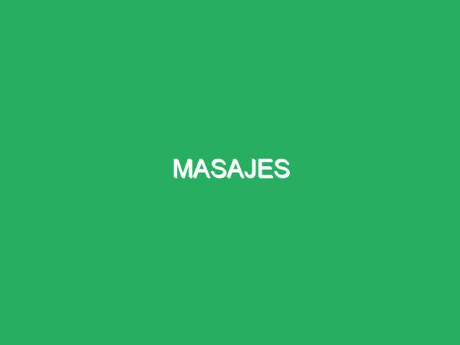 Masajes