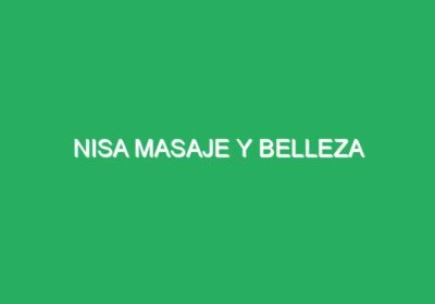 Nisa masaje y belleza