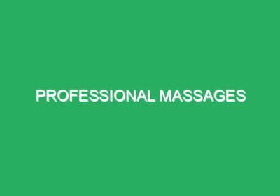 Professional massages