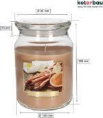 🕯️ Vela aromática KOTARBAU® en tarro de cristal grande - Imagen 2