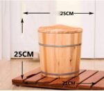🛁 Barril de madera para spa de pies, reduce el estrés y masajea tus pies - Imagen 2