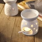 🕯️ Quemador de Aceites Esenciales de Cerámica con Patrones Decorativos - Imagen 4