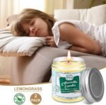 🕯️ Velas de Citronela para Jardín – Juego de 2 Grandes, 100% Soja - Imagen 3