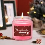 🕯️ Juego de 2 velas perfumadas navideñas de cera de soja para regalo. - Imagen 4