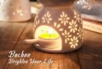 🕯️ Quemador de Aceites Esenciales de Cerámica con Patrones Decorativos - Imagen 6