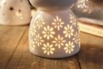 🕯️ Quemador de Aceites Esenciales de Cerámica con Patrones Decorativos - Imagen 5