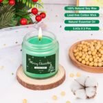 🕯️ Juego de 2 velas perfumadas navideñas de cera de soja para regalo. - Imagen 3