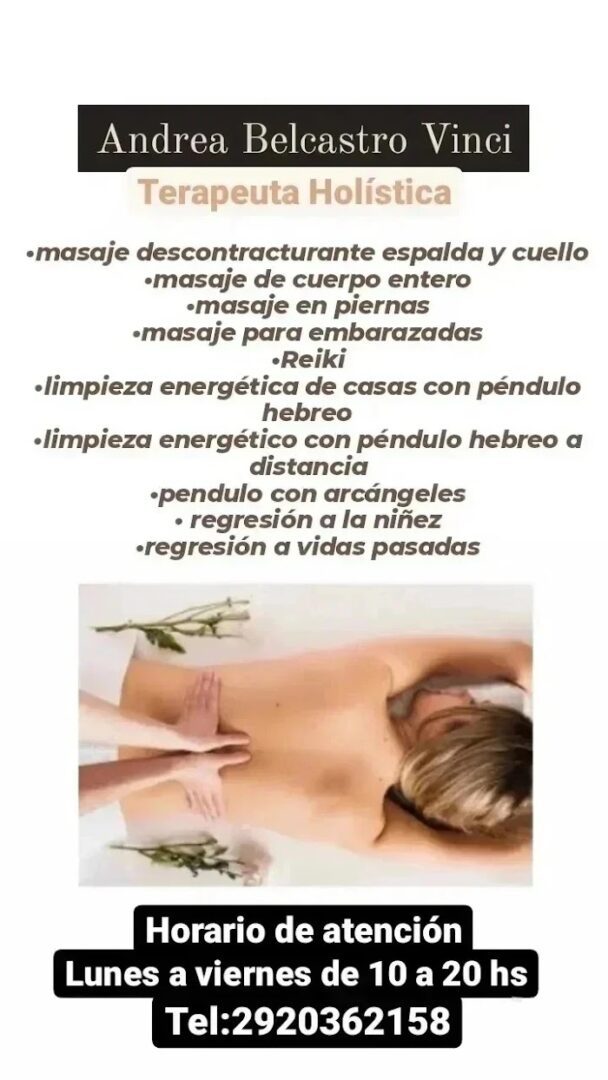 Andrea Belcastro masoterapeuta Relajantes especiales