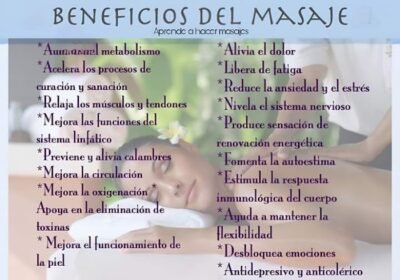 Espacio de masajes “aromas relajantes”