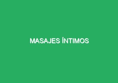 Masajes íntimos