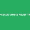 Massage Stress relief time