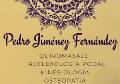 Quiromasajista, osteopatía Pedro Jiménez Fernández
