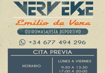Emilio de Vera – Verveke – Quiromasajista Deportivo