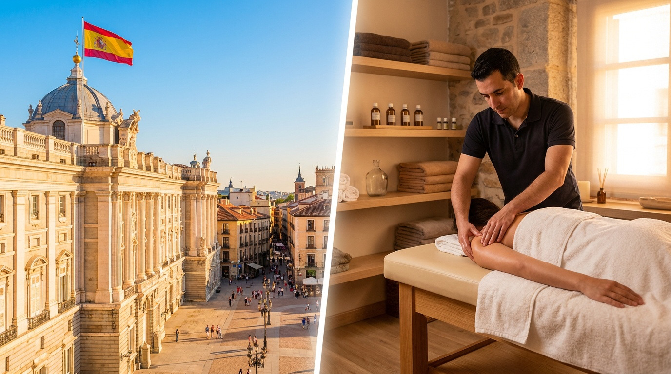 Masajes relajantes en Madrid con ambiente cosmopolita