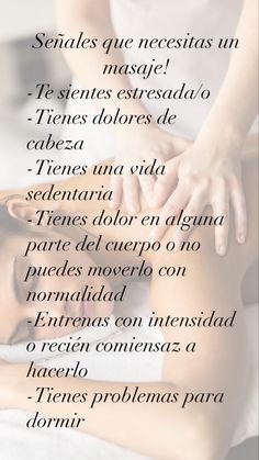 Quiromasajista que despierta todos los sentidos