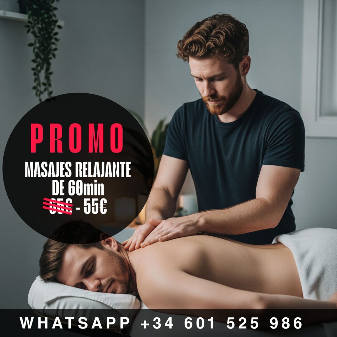 MASAJE RELAJANTE (PROMO 2X60min = 110€)