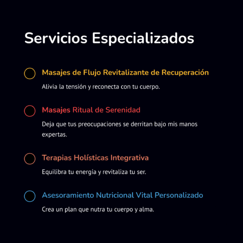 Terapeuta Holística y Quiromasajista Profesional