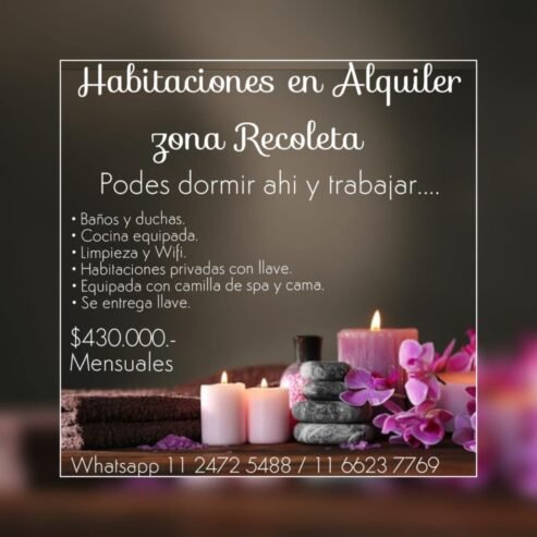 Alquiler Gabinetes para Masajes