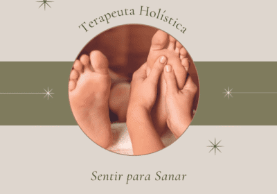 Post para Instagram terapia Holistica minimalista verde