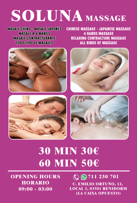 MASAJES PROFESIONALES EN BENIDORM——SOLUNA MASSAge