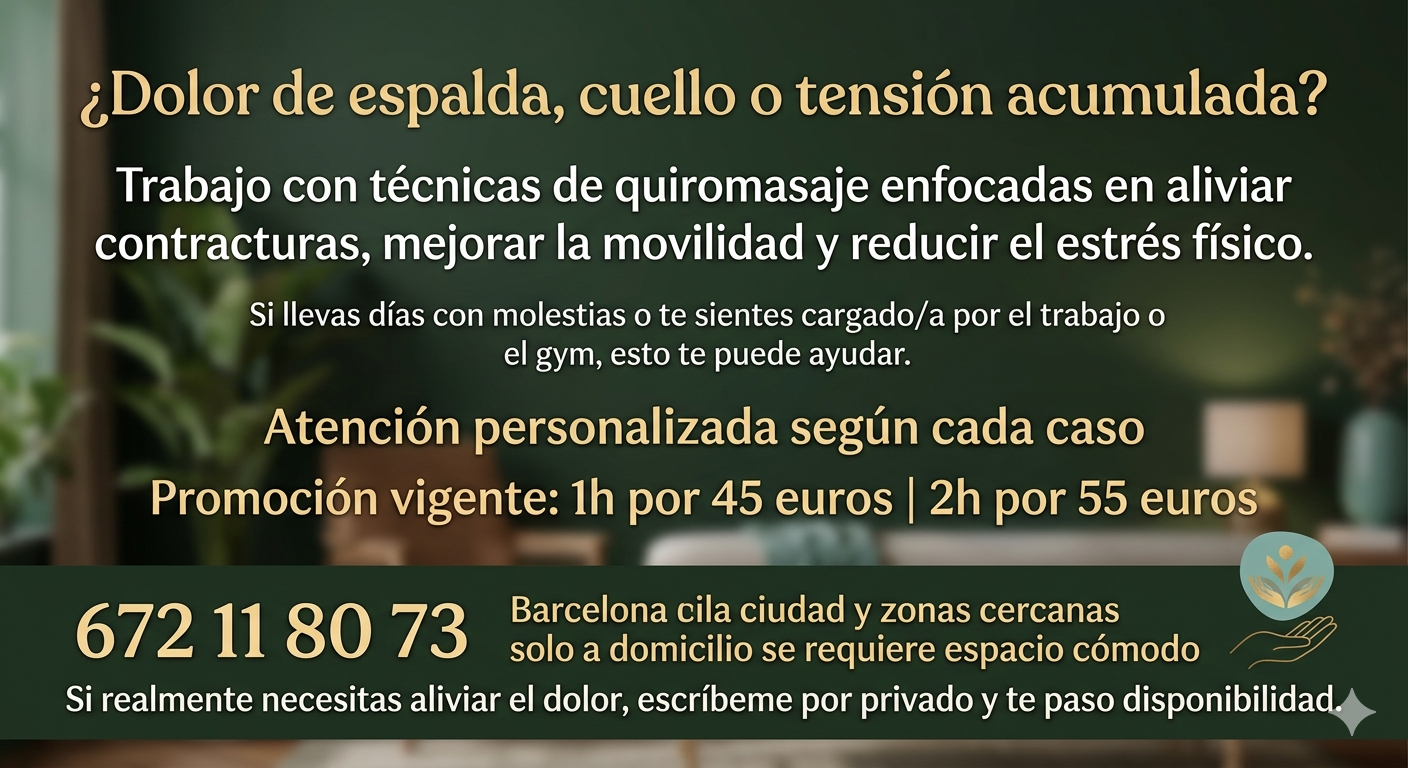 Masajes Terapeuticos profesionales a domicilio