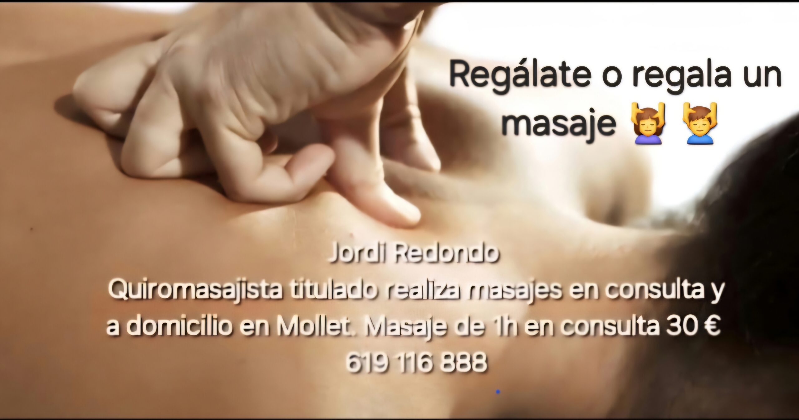 Quiromasaje profesional en Mollet